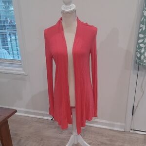 Falls Creek Women's Vibrant Pink Open Cardigan Medium